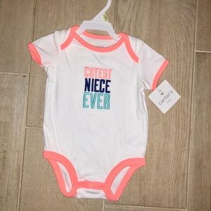 Onesies cutest niece  NWT  NON SMOKING HOUSE